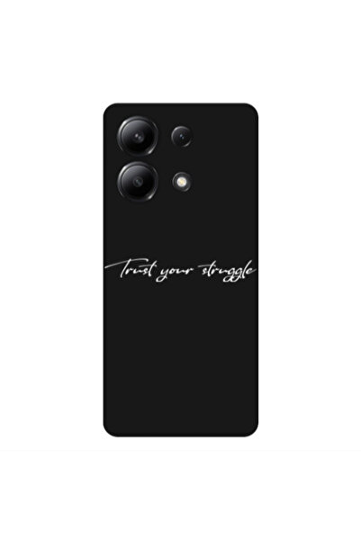 Other Xiaomi Redmi Note 13 4G Trust your struggle Black Colored Silicone TPU ...