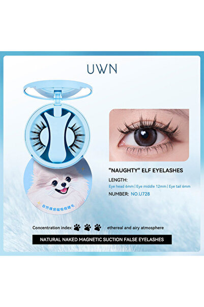 Choice U728 BQI magnetic adhesive false eyelashes are easy to wear and can be...