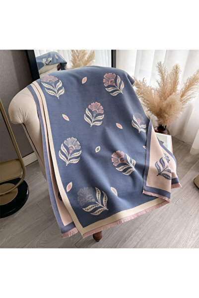 choice2 Blue New Women Fashion Brand Fallen leaves Scarf Luxury Autumn Winter...