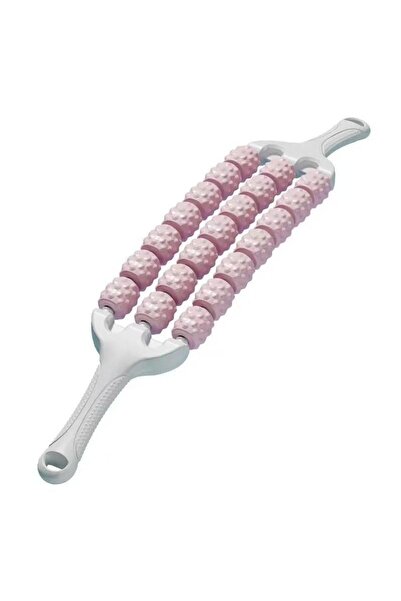 choice2 Pink 3rows New Flexible Muscle Massage Roller For Leg Back Body Relax...