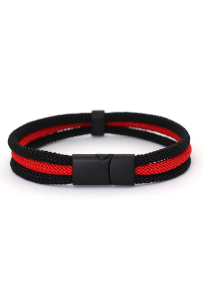 Choice14 20.5cm 8inch red Noter Mens String Bracelet Grade A 4mm Thread Wrap ...