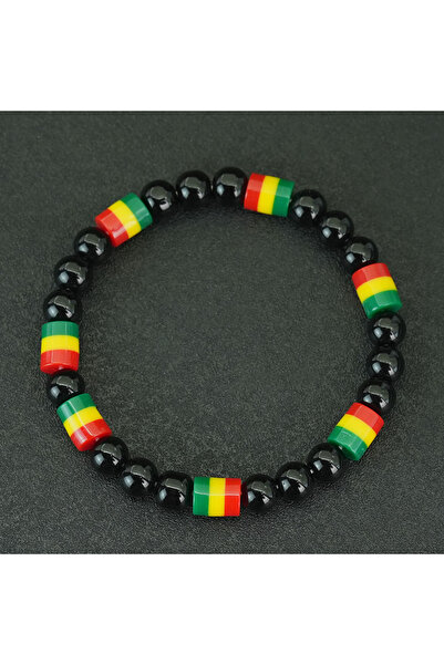 Choice3 GreenYellowRed National Style Flag Color Stone Bracelet Men Women Col...
