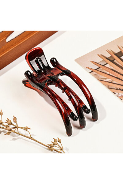 Choice1 3 red brown New Duckbill Hair Claws Clamps Crab Barrettes Bow Solid C...