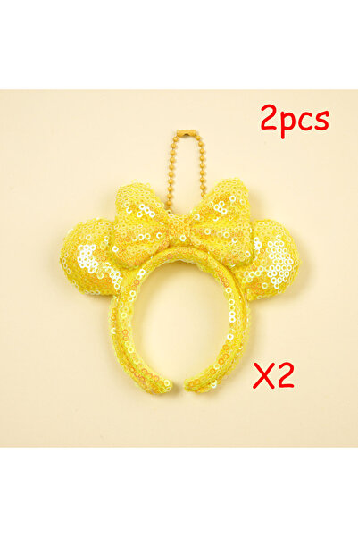 Choice7 2pcs 05 2pcs Mini Mouse Ear Accessories Sequin Bow 4-inch Hair Hoops ...