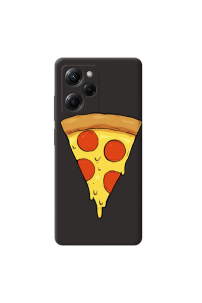Other Xiaomi Poco X5 Pro Pizza Slice Black Colored Silicone TPU Θήκη