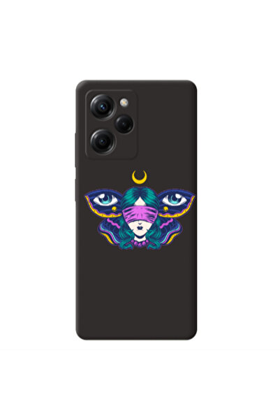Other Xiaomi Poco X5 Pro Eye in my ear Black Colored Silicone TPU Θήκη