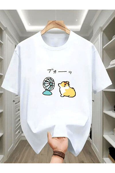 212Wear تي شيرت رجالي صيفي كاجوال بأكمام قصيرة - تصميم كرتوني رائع لكلب على ش...