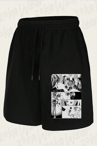 ZOKAWEAR Unisex Black Stones Nana (Manga) Design Printed Shorts