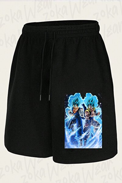 ZOKAWEAR Unisex Blue Vegito & Blue Gogeta Design Printed Shorts