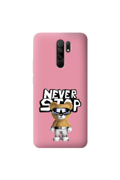 Other Xiaomi Redmi 9 Never stop Pink Colored Silicone TPU Θήκη