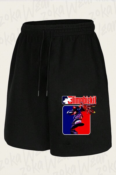 ZOKAWEAR شورت مطبوع بتصميم Limp Bizkit v12 للجنسين