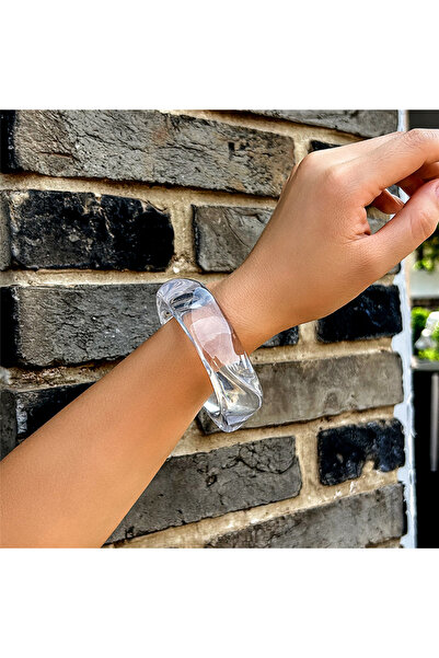 choice2 Color 1 Vintage Coloful Irregular Acrylic Resin Chunky Bangles for Wo...