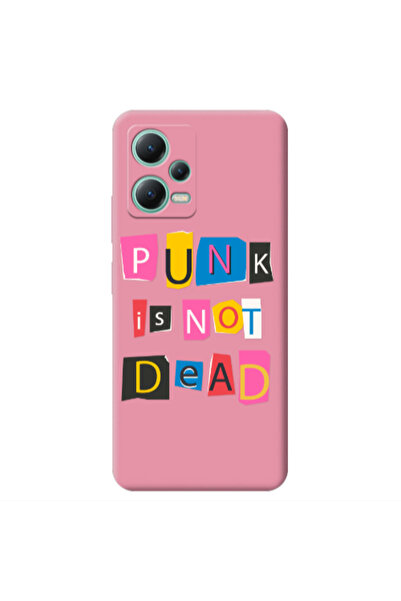 Other Xiaomi Redmi Note 12 Pro 5G Punk is not Dead Pink Colored Silicone TPU ...