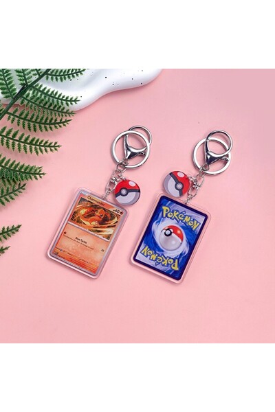 Choice 6cm 6 1/43Pcs Pokémon Pikachu Bulbasaur Gold Saint Acrylic Keychain Ba...