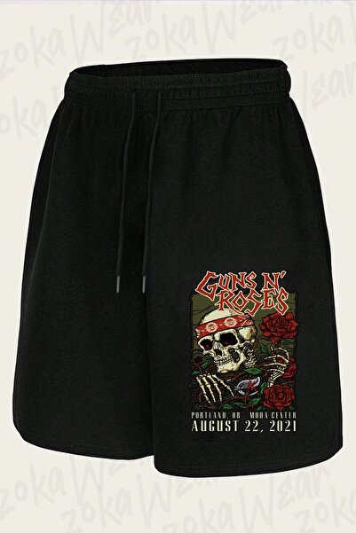 ZOKAWEAR Unisex Guns N Roses V1 Design Printed Shorts