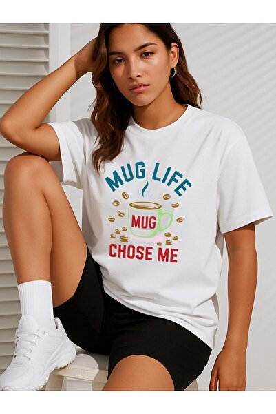 NOURAM 1pc Women's Funny Mug T-Shirt MUG LIFE Goodbye Design with Irish Coffe...