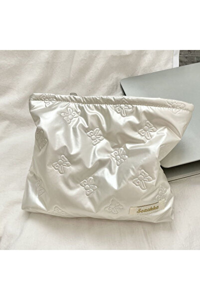 choice2 Beige Hand-held Bag, Makeup Bag, Skincare Products Bag, Zero Wallet I...