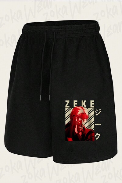 ZOKAWEAR Unisex Attack on Titan Zeke Yeager Design Printed Shorts