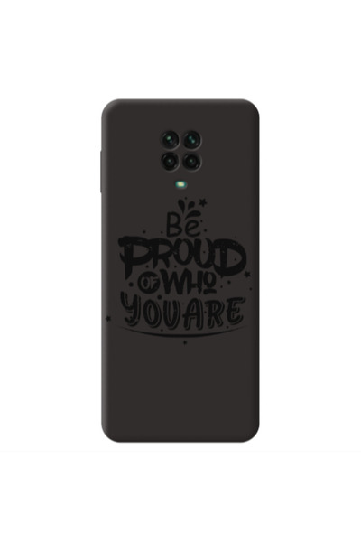 Other Xiaomi Redmi Note 9 Pro Be proud of who you are Black Colored Silicone ...