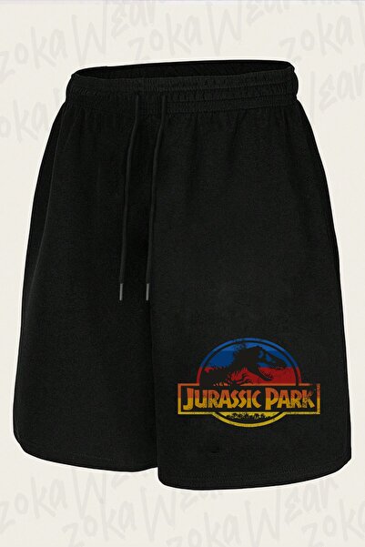 ZOKAWEAR Unisex Jurassic Park Vintage Retro Design Printed Shorts