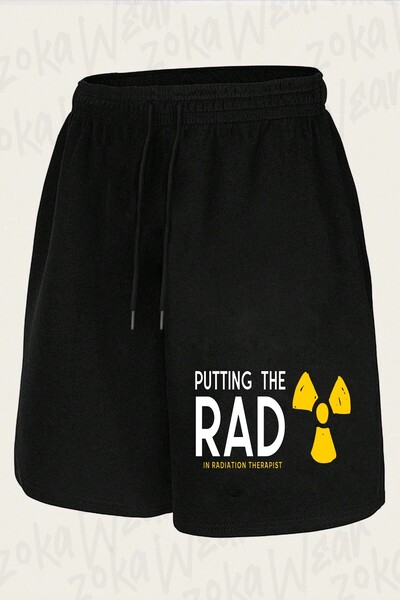 ZOKAWEAR Unisex Putting the Rad in Radiation Therapist Design Printed Shorts