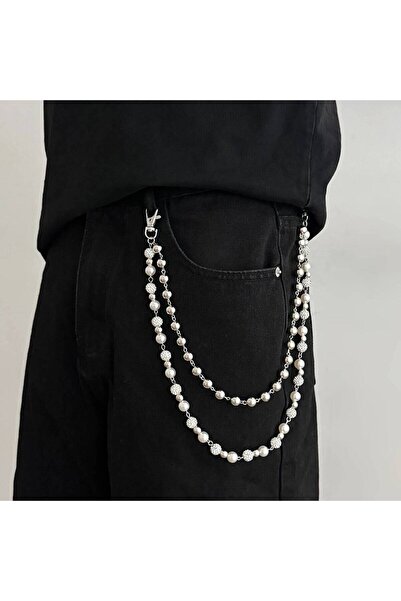 Choice Style 1 Salircon Punk Rock Hip Hop DoubleLayer Pants Chain Exquisite R...