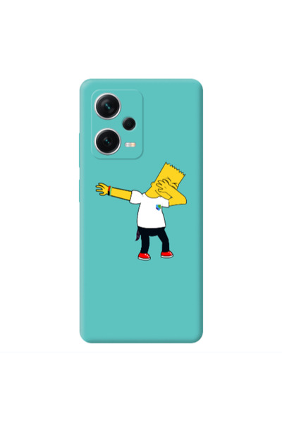 Other Xiaomi Poco X5 Simpsons2 Turquoise Colored Silicone TPU Θήκη