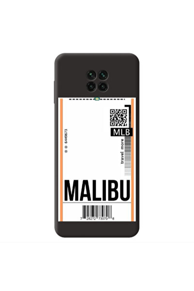 Other Xiaomi Redmi Note 9 Pro Malibu Travel More Black Colored Silicone TPU Θήκη