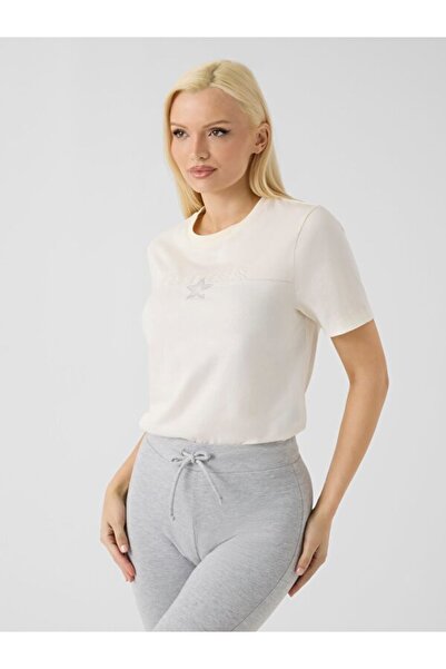 Guess Agena Short Sleeve Women's White T-Shirt V6Yi05K4272-G1O6