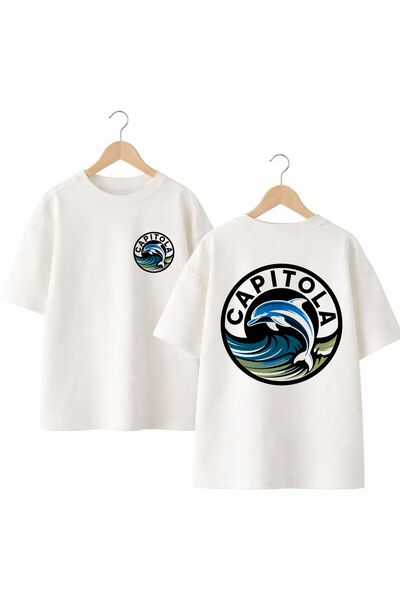 playwear Μπλουζάκι Capıtola με στάμπα στην πλάτη και στο μπροστινό μέρος του ...