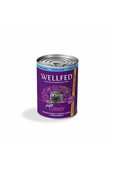 Wellfed Κονσέρβα Εντερικής Σύνθεσης για Στειρωμένες Γάτες με Γαλοπούλα 400γρ