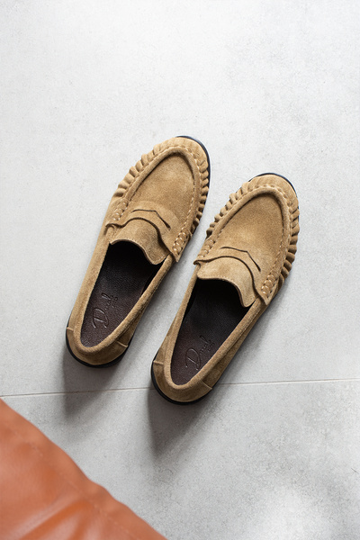 DUXAL SHOES Abelia Women's Genuine Suede Leather Loafer Shoes