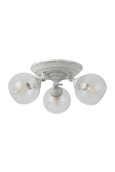erstecup Claire Πολυέλαιος Λευκός 3xΕ27 60W, ερστεκάπ, ΕΞΑΡΤΗΜΑ ΦΩΤΙΣΤΙΚΟΥ Ε