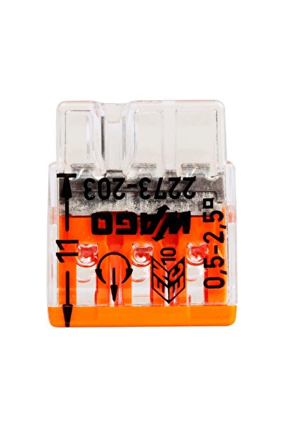 WAGO Clema Doza Compacta 3P Conductor Rigid sau Semirigid 0.5-2.5mm, WAGO, CL...