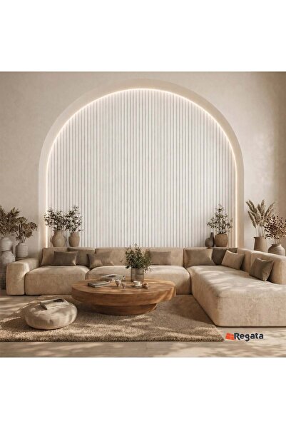 AGT Regata Bute Beyaz LB 3783 Dekoratif Lambiri Duvar Paneli