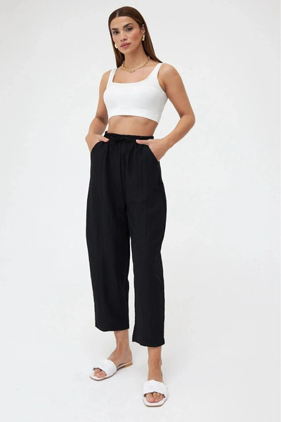 My Blog Black Ayrobin Shalwar Trousers - 3027