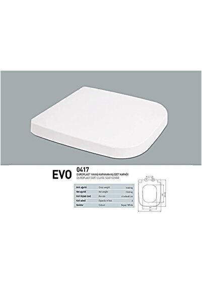 NKP EVO DUROPLAST YAVAŞ KAPANAN KLOZET KAPAĞI