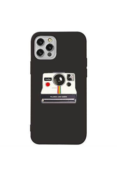 Other Apple iPhone 12 Pro Max Polaroid land camera Black Colored Silicone TPU...