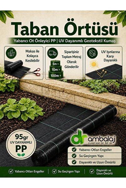 dr ambalaj çuval san.tic.ltd.şti. Taban Örtüsü 1 Mt x 10 Mt Sera Yer Malç Nay...