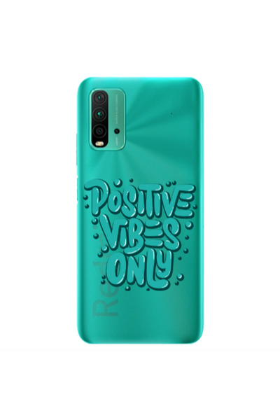 Other Xiaomi Redmi 9T Positive Vibes Only Transparent Silicone TPU Θήκη