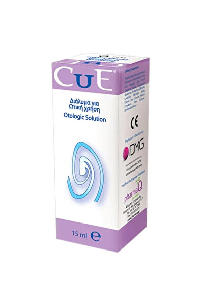 Pharmaq CUE Ωτικές Σταγόνες Διάλυμα για Ωτική Χρήση 15 ML