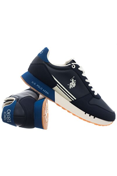 U.S. Polo Assn. Bărbați& # Adidași casual, albastru închis, mărimea 41