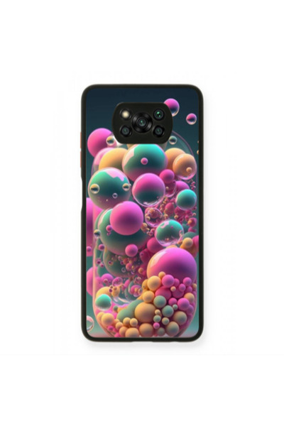 Other Xiaomi Poco X3 /X3 Pro Bubbles Black Glossy Θήκη