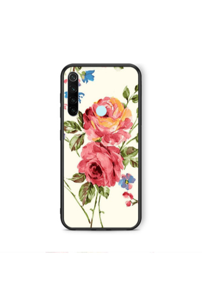 Other Xiaomi Redmi Note 8 Violet and rose Black Glossy Θήκη