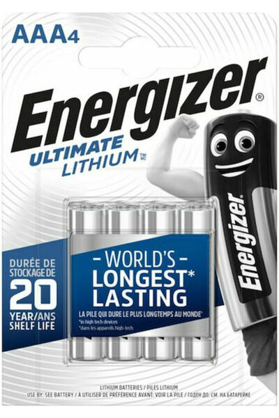 Energizer Υπέρτατη Μπαταρία Λιθίου AAA 1.5V 4 τεμάχια