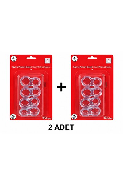 ZRN SHOP 8 ADET Silikon Şeffaf Plastik Kapi Kolu Tutucu Tutacagi Pencere Stop...