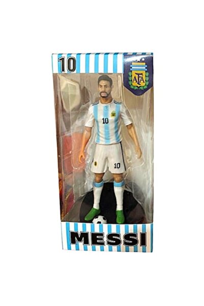 OEM Фигурка на Меси, Световна купа, бяло-синя, 15 см