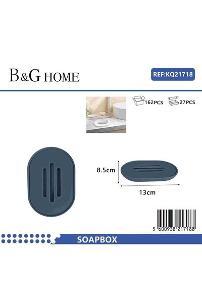 Tradesor Σαπουνοθήκες μπάνιου πλαστικές - Σετ 5pcs - Blue - 21718