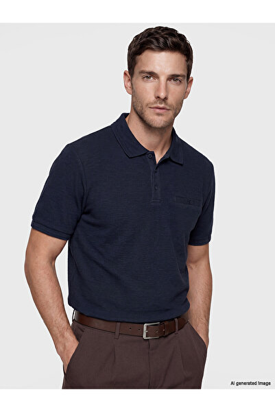 LC Waikiki Vizyon New Season Polo Neck Combed Cotton Men's T-Shirt