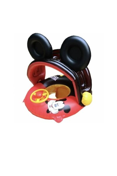 MASHASHOP Colac multifuncțional, model Mickey Mouse, cu parasolar și volan, t...